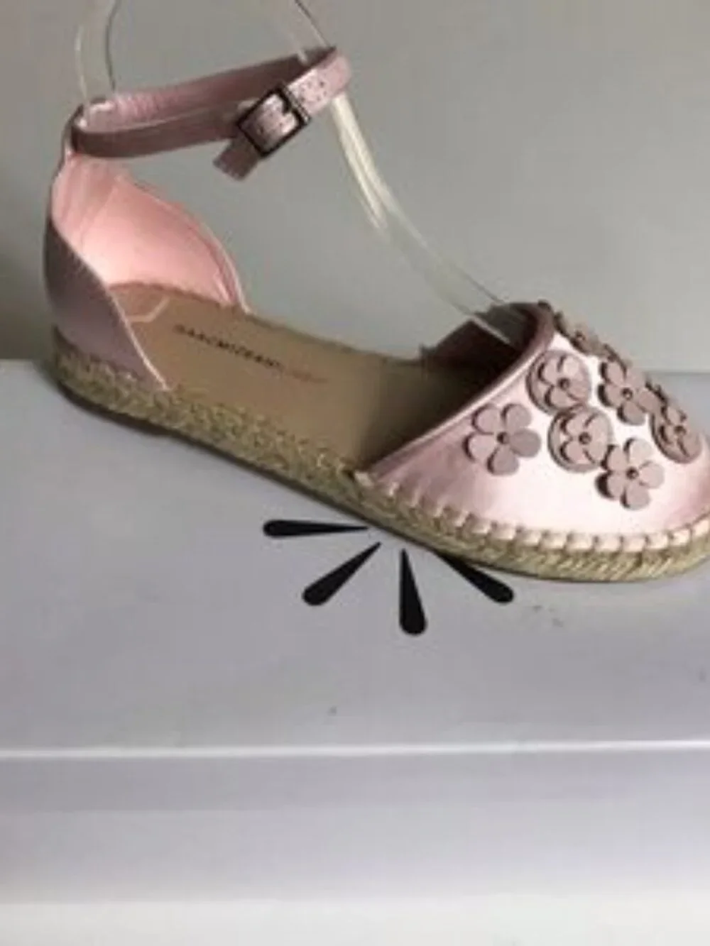 Isaac Mizrahi Floral Applique Satin Espadrilles